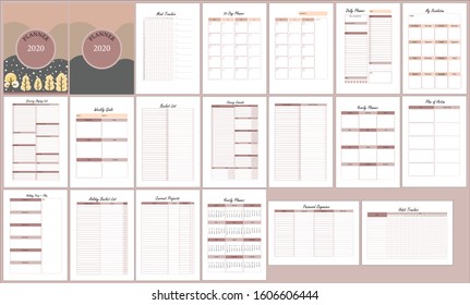 18 page of planner with simple design