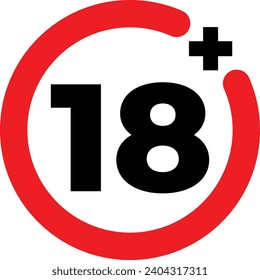 18 Plus Age Restriction Icon