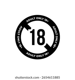 18 Plus Icon Set for Content Restriction Labels