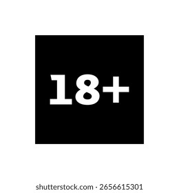 18 Plus Icon Set for Content Restriction Labels