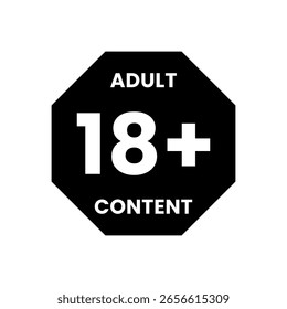 18 Plus Icon Set for Content Restriction Labels