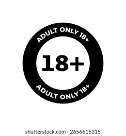 18 Plus Icon Set for Content Restriction Labels