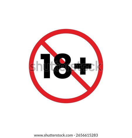18 Plus Icon Set for Content Restriction Labels