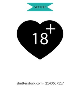 18 plus icons  symbol vector elements for infographic web