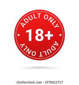 18 Plus Sign Age Restriction Sign Stock Vector (Royalty Free ...