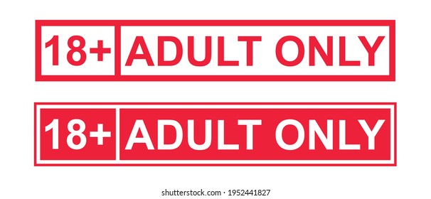 18 Plus Sign Warning Only 18 Stock Vector Royalty Free 1952441827 Shutterstock 3891