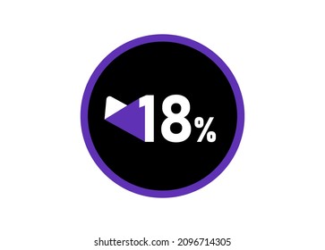 18% Round design vector, 18 percent images