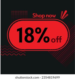18% Comprar ahora vectores elementos rojos y negros friday comprar ahora tienda online marketing de emoticones