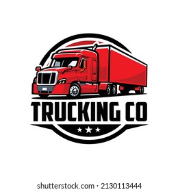 18 Wheeler road star ready made logo template. Best for trucking and freight related industry logo
