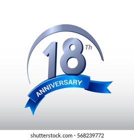 18 Years Anniversary Celebration Design.