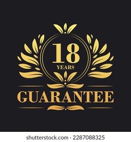 18 Years Guarantee Logo vector,  18 Years Guarantee sign symbol