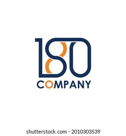 180 company icon. Logo design. Vector Illustration.