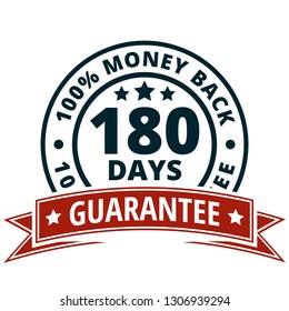 180 Days Money Back  Guarantee illustration