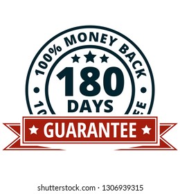 180 Days Money Back  Guarantee illustration