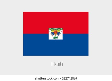 A 180 Degree Rotated Flag of  Haiti