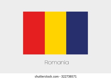 A 180 Degree Rotated Flag of  Romania