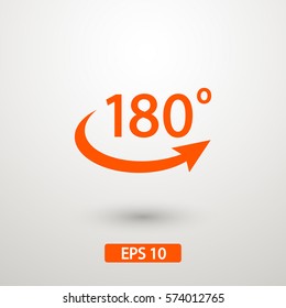 180 degrees icon
