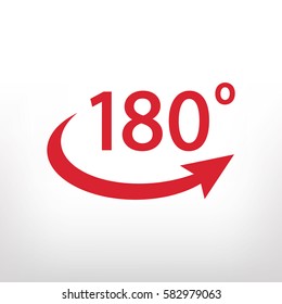 180 degrees icon