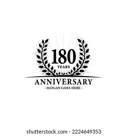 Logo del 180 años. Vector e ilustración.