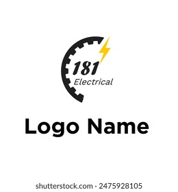 181 Logo. Speed electrical illustration. Electrical logo