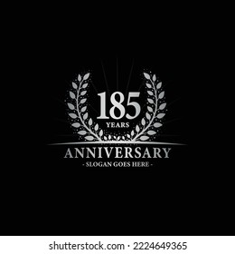 185 years anniversary logo. Vector and illustration.