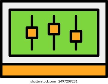 186 - Setting Flat Vector Icon Design