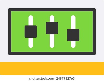 186 - Setting Flat Vector Icon Design