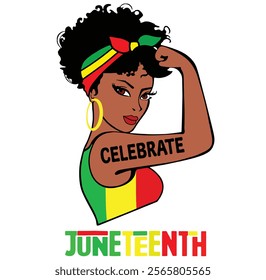 1865 Juneteenth Celebrate Pride African American Women girls 