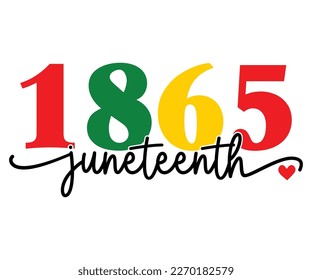 1865 Juneteenth SVG, Black History Month Quotes, Black HistoryT-shirt, African American SVG File For Cricut, Silhouette svg