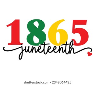 1865 Juneteenth SVG, Black History Month SVG, Black History Quotes T-shirt, BHM T-shirt, African American Sayings, African American SVG File For Silhouette Cricut Cut Cutting svg