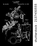 1889 Vintage Phonograph Patent Art.