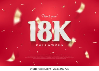 18k elegant and luxurious design, vector background thank you for the followers.