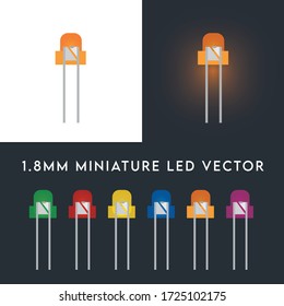 1.8mm Miniature LED Vector 6 Color Set