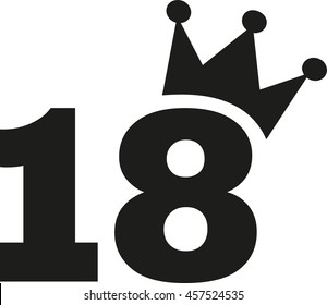 18th Birthday Number Crown