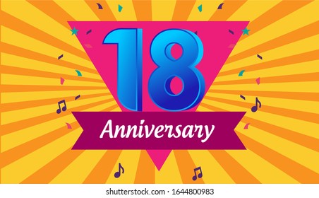 18th Anniversary Images, Stock Photos & Vectors | Shutterstock