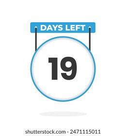 Cuenta atrás para 19 días para la promoción de ventas. Quedan 19 días para el Anuncio de ventas promocionales