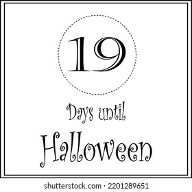 19 Tage bis Halloween-Logo