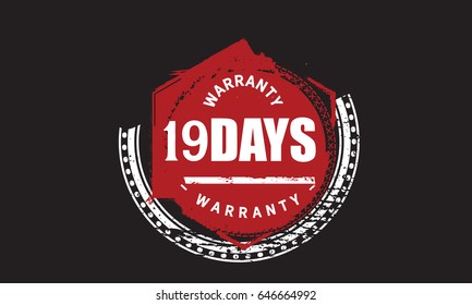 19 days warranty vector guarantee

