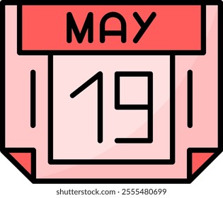19 May Filled Style Icon Design
