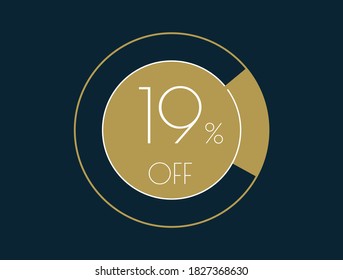 Banner 19% OFF, 19% Oferta de descuento
