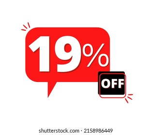 19% off cocom red thought bubble design 