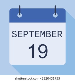 Calendario del 19 de septiembre, Calendario de vectores.