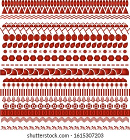 19 types of tribal art borders