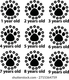 1-9 anos de idade 2-1-9- tudo-set -mono