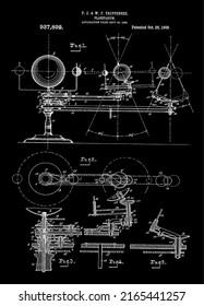 1909 Vintage Planetarium Patent Art