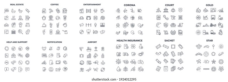 192 icon pack symbol template for graphic and web design collection logo vector illustration