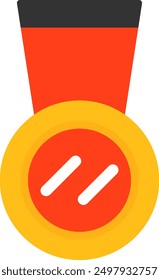 192 - Medal Flat Vector Icon Design