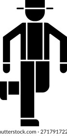 1920er tanzende Linie Vektor Icon Design