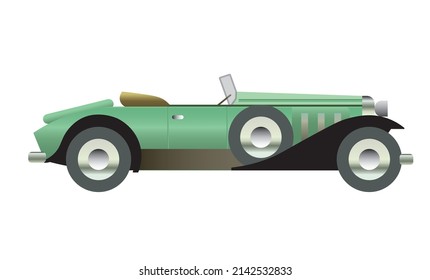 Auto retro de los años 1920, ilustración vectorial