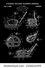 1927 METALLIC GOLF-CLUB HEAD patent